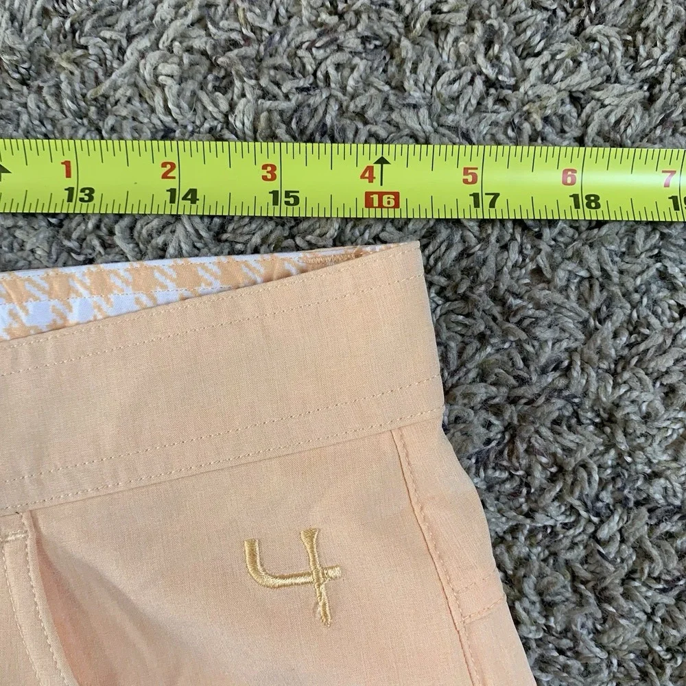 Short Par 4 Shorts Mens 32 Peach Pockets Lightweight Golf Greyson